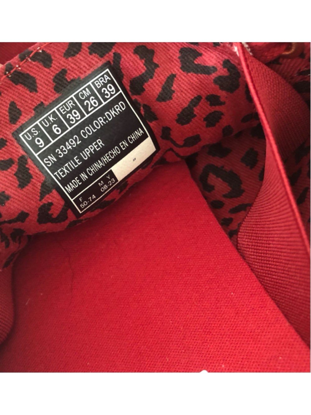 Bobs Skechers Bobs B Cute Dark Red Canvas Memory Foam Slip On Fashion Sneakers - Picture 3 of 12